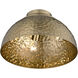 Shepard 3 Light 13.75 inch Modern Brass Flush Mount Ceiling Light